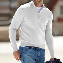 Load image into Gallery viewer, Men's Cashmere Zipper Basic Sweater
