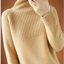 Load image into Gallery viewer, Women's Cashmere Sweater Turtleneck
