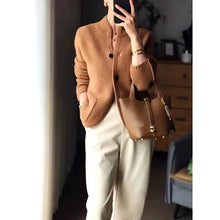 Load image into Gallery viewer, Thick Wool Sweater Jacket For Cold Winter Weather
