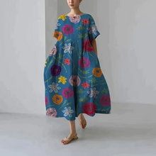 Load image into Gallery viewer, Casual and elegant dress with flora print
