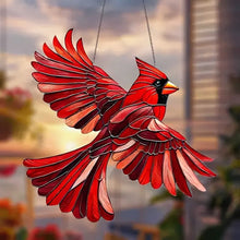 Load image into Gallery viewer, Hummingbird Suncatcher Colorful Window Hanging
