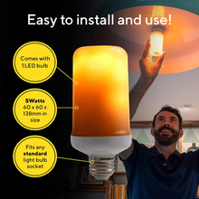 Load image into Gallery viewer, LED Flame Effect Light Bulb
