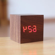 Load image into Gallery viewer, Modern Digital Wood Clock
