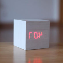 Load image into Gallery viewer, Modern Digital Wood Clock
