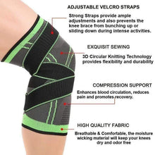 Load image into Gallery viewer, Knee Brace Compression Sleeve with Patella Stability Straps
