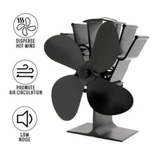 Load image into Gallery viewer, Heat Powered Fireplace Fan - Heat Your Home More Efficiently!
