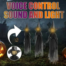 Load image into Gallery viewer, Lighted Halloween Witch Stake - Halloween Witches Decor
