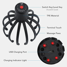 Load image into Gallery viewer, Electric Octopus Head Massager - Relaxing Scalp &amp; Stress Relief Device
