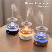 Load image into Gallery viewer, Mushroom Humidifier with Raining Cloud Lamp Aromatherapy - Colorful Raindrop Light Essential Oil Diffuser
