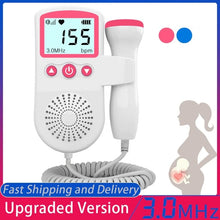 Load image into Gallery viewer, Fetal Doppler Heart Rate Monitor Home Pregnancy Baby Fetal Heart Rate Sound Detector
