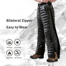 Load image into Gallery viewer, Outdoor Thermal Goose Down Pants Zipper Camping Hiking Skiing Trousers

