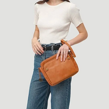 Load image into Gallery viewer, Three-Layer Crossbody Leather Shoulder Bag &amp; Clutch
