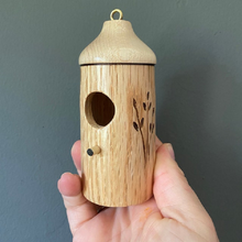 Load image into Gallery viewer, Wooden Hummingbird House - Gift for Natural Lovers
