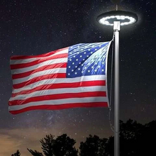 Load image into Gallery viewer, Solar Powered Flagpole Lights - All Night Long Last Flag Pole Lights - LED
