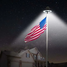 Load image into Gallery viewer, Solar Powered Flagpole Lights - All Night Long Last Flag Pole Lights - LED
