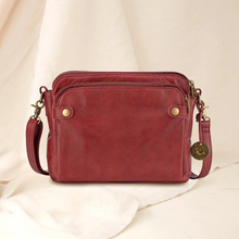 Load image into Gallery viewer, Three-Layer Crossbody Leather Shoulder Bag &amp; Clutch

