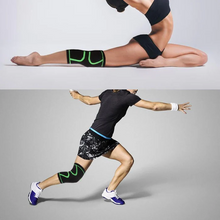 Load image into Gallery viewer, Knee Brace Compression Sleeve with Patella Stability Straps
