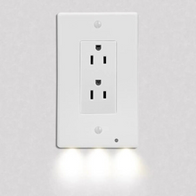 Load image into Gallery viewer, 4-Pack: LED Night Light Outlet Cover – Assorted Styles
