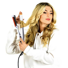 Load image into Gallery viewer, Professional 2 in 1 Rotating Iron Hair Brush
