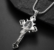 Load image into Gallery viewer, St. Benedict Crucifix Cross Pendant Necklacea
