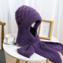 Load image into Gallery viewer, Women's Winter Integrated Ear Protection Windproof Cap Scarf

