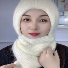 Load image into Gallery viewer, Women's Winter Integrated Ear Protection Windproof Cap Scarf
