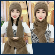 Load image into Gallery viewer, Women's Winter Integrated Ear Protection Windproof Cap Scarf
