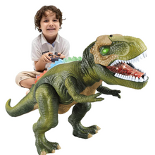 Load image into Gallery viewer, Remote Control T-Rex Dinosaur With LED Light Up, Walking &amp; Roaring Realistic Dinosaur Toys
