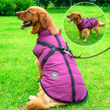 Load image into Gallery viewer, Waterproof Winter Dog Jacket - Sherpa-Fleece Lined - Built-in Harness
