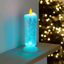 Load image into Gallery viewer, LED Christmas Candles Rechargeable With Glitter
