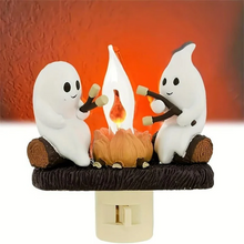 Load image into Gallery viewer, Halloween Ghost Bonfire Night Light - Campfire Flicker Flame Night Light
