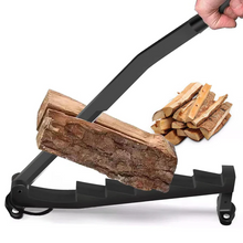 Load image into Gallery viewer, Hanging Carbon Steel Firewood Chopping Machine - Portable Wall Mounted Wood Kindling Splitter
