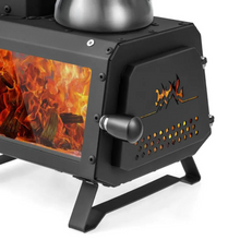 Load image into Gallery viewer, Portable Wood Burning Camping Cooking Heater Stove
