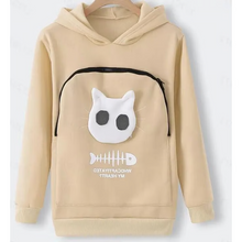Load image into Gallery viewer, Cat Lover Hoodie Cuddle Pouch - Perfect Pet Gift
