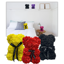 Load image into Gallery viewer, Roses teddy bear
