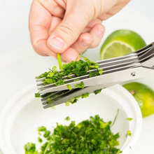 Load image into Gallery viewer, 5 Blade Kitchen Salad Scissors
