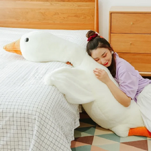 Load image into Gallery viewer, Big White Goose Throw Pillow Duck Sleeping Plush Toy Big Goose Doll Stuffed Toy

