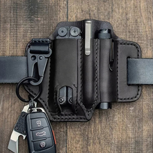 Load image into Gallery viewer, Tactical Multi Tool Belt Leather Bag
