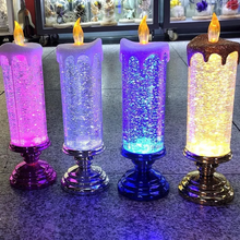 Load image into Gallery viewer, LED Christmas Candles Rechargeable With Glitter
