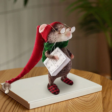 Load image into Gallery viewer, Handmade Cute Needle Felted Mouse DIY Craft Kit
