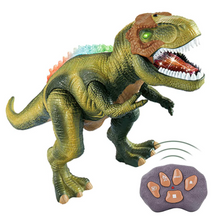 Load image into Gallery viewer, Remote Control T-Rex Dinosaur With LED Light Up, Walking &amp; Roaring Realistic Dinosaur Toys
