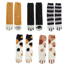 Load image into Gallery viewer, Cat's Paw Winter Socks
