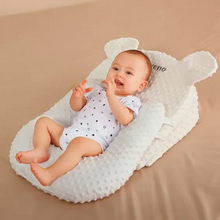 Load image into Gallery viewer, Newborn Baby Rest &amp; Comfort Pillow: Anti-Roll and Reflux-Resistant Sleep Support
