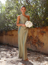 Load image into Gallery viewer, Sexy asymmetrical slit dress

