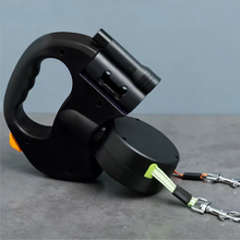 Load image into Gallery viewer, Dual Dog Leash - TangleFree - LED Light &amp; 360° Swivel
