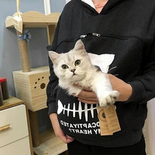 Load image into Gallery viewer, Cat Lover Hoodie Cuddle Pouch - Perfect Pet Gift

