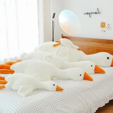 Load image into Gallery viewer, Big White Goose Throw Pillow Duck Sleeping Plush Toy Big Goose Doll Stuffed Toy
