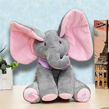 Load image into Gallery viewer, Peek-a-boo Elephant Plush Toy
