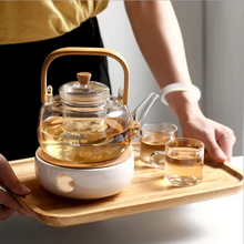 Load image into Gallery viewer, Glass Teapot Heat-Resistant Borosilicate Glass Teapot Boiling Teapot
