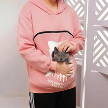 Load image into Gallery viewer, Cat Lover Hoodie Cuddle Pouch - Perfect Pet Gift
